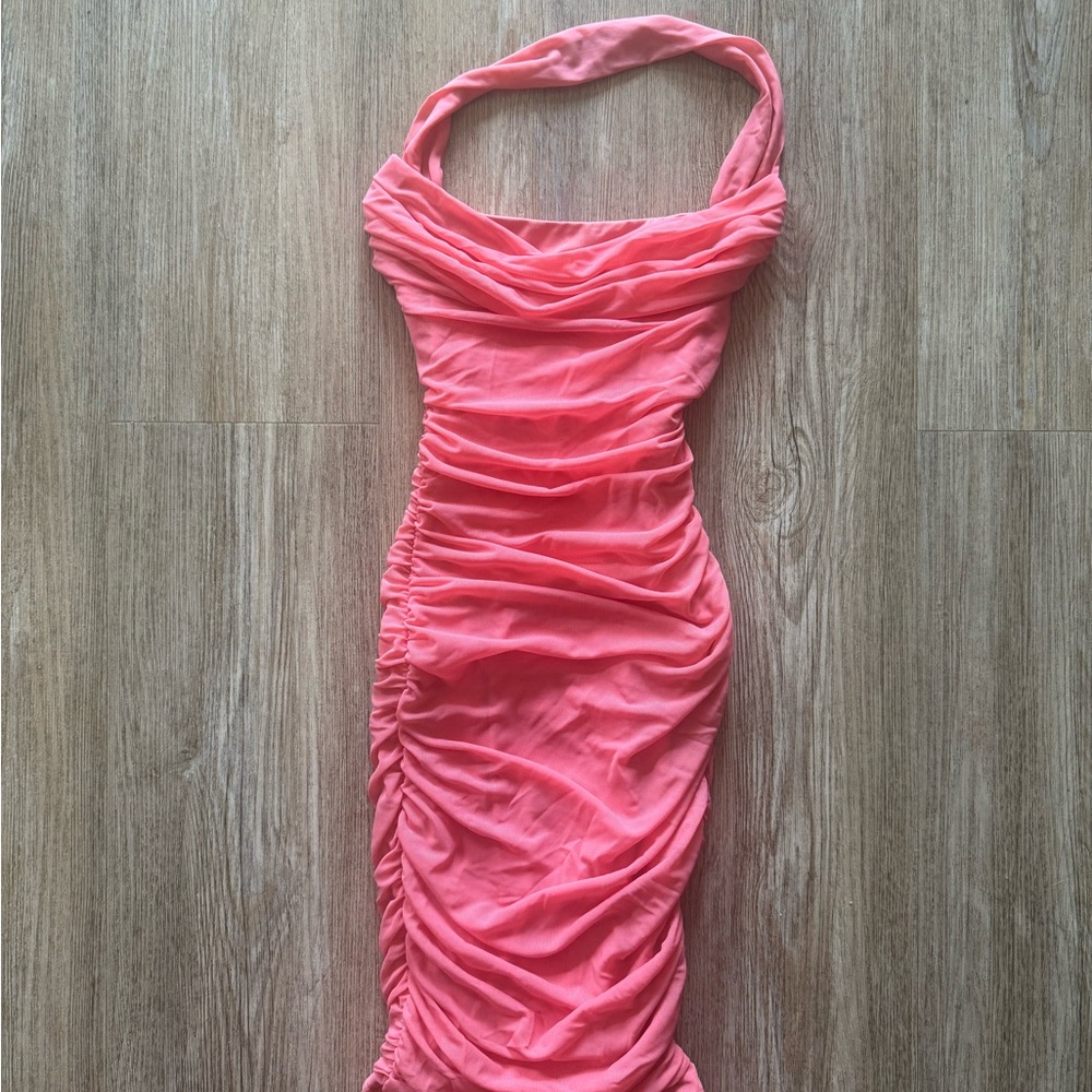 Oh Polly Halter Bodycon Dress